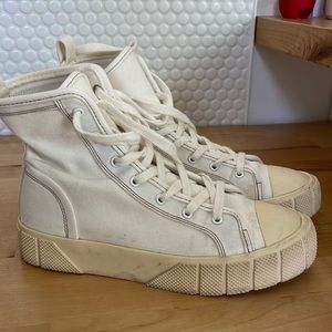Chunky White High Tops